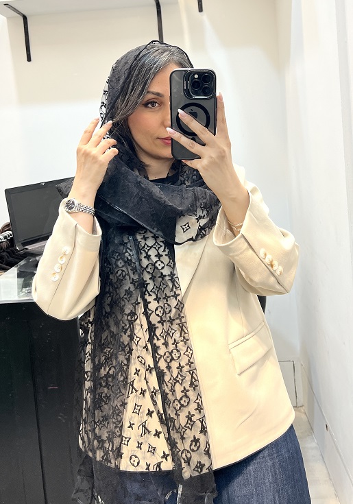 شال حریر مخمل ال وی
