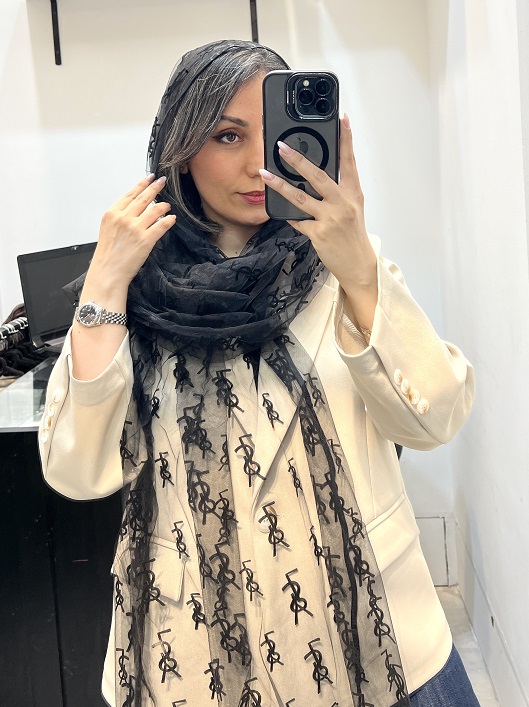 شال حریر مخمل اس ال وای