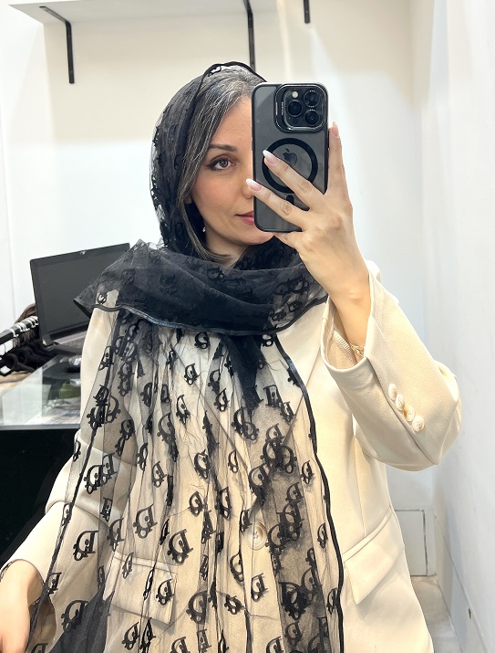 شال حریر مخمل دیور