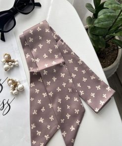 باندانا پاپیونی خاکی نسکافه ای