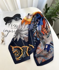 مینی اسکارف ابریشم دیور کولاژ