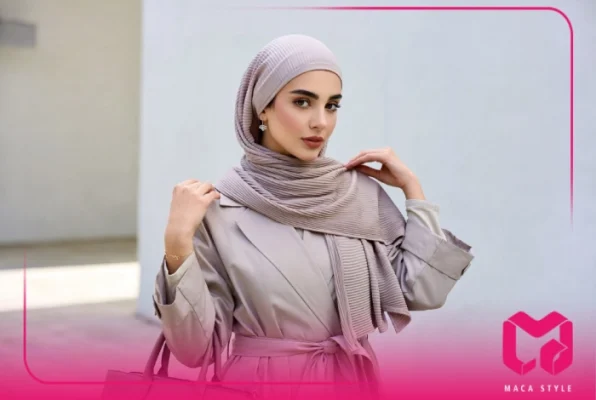 استایل با شال پلیسه