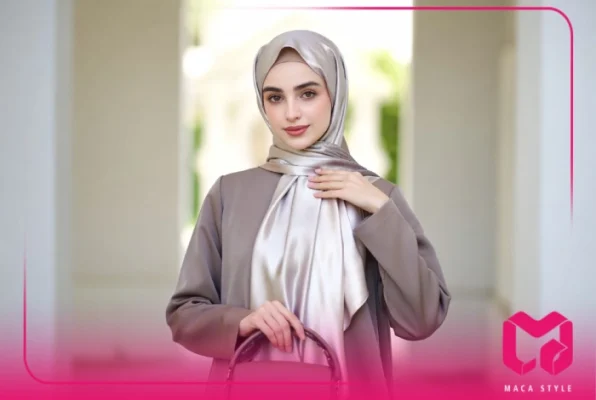 استایل با شال ساتن