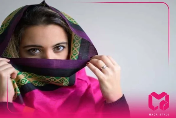 استایل شال ابریشمی